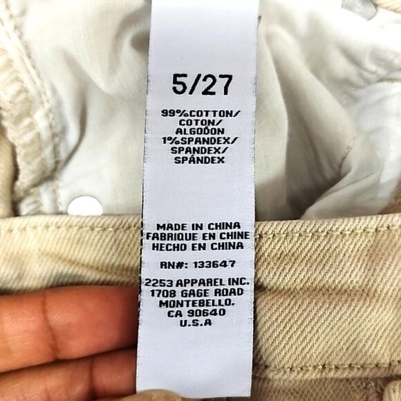 Regeneration Women's Tan Flare Denim Jeans Upcycled, Size 27 - Picture 3 of 8